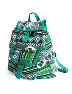 Sac à dos jacquard – Bleu canard