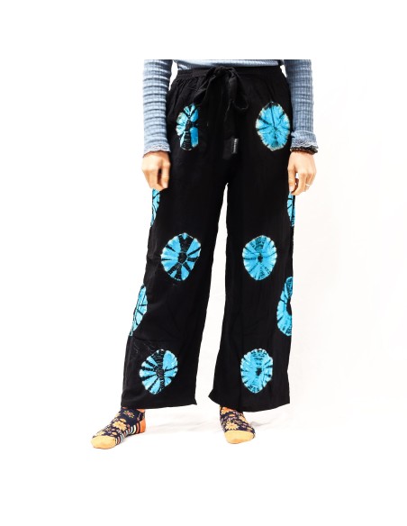 Pantalon d’intérieur style japonais – Noir & bleu (L)