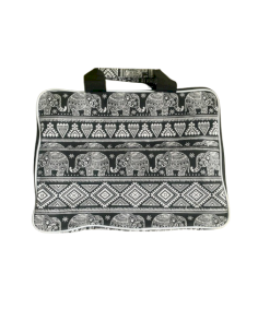 Housse matelassée pour ordinateur portable – Motif éléphants