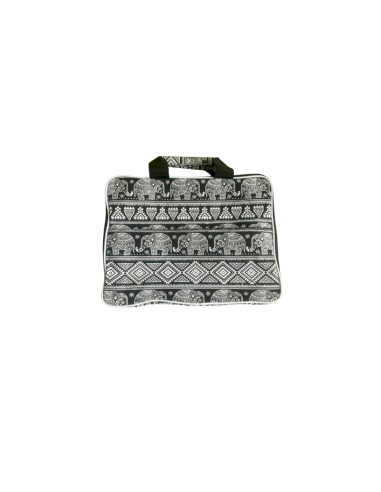 Housse matelassée pour ordinateur portable – Motif éléphants