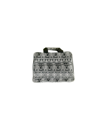 Housse matelassée pour ordinateur portable – Motif éléphants