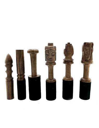 Maillet en bois sculpté – Bouddha zen