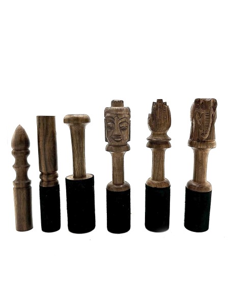 Maillet en bois sculpté – Bouddha zen