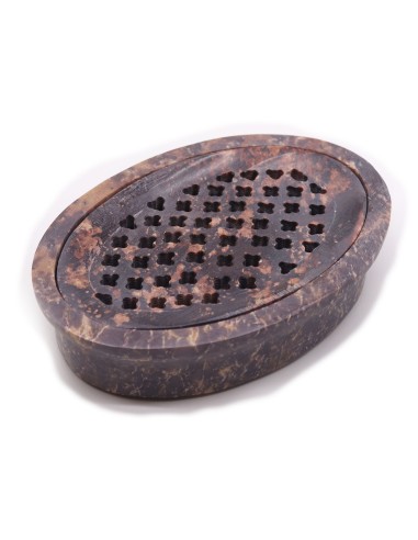 Porte-savon et égouttoir en stéatite – Ovale classique
