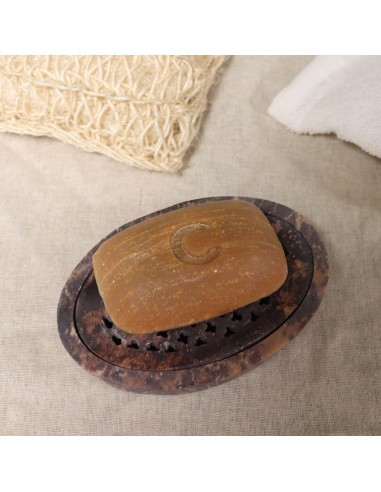Porte-savon et égouttoir en stéatite – Ovale classique
