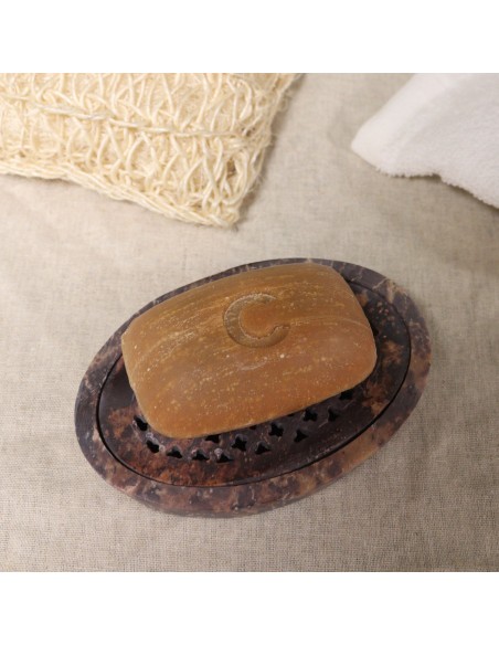 Porte-savon et égouttoir en stéatite – Ovale classique
