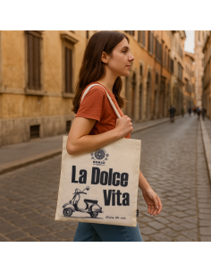 Sac cabas iconique en coton – «?La Dolce Vita?»