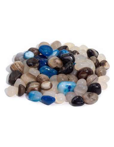 Agates mélangées naturelles – Équilibre zen