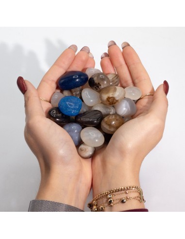 Agates mélangées naturelles – Équilibre zen