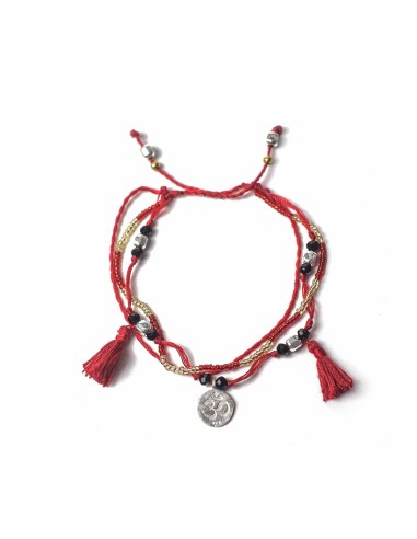 Bracelet temple en corde – Sagesse infinie