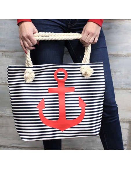 Sac shopper à anses corde – Toucan tropical