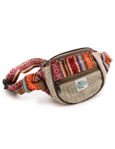 Sac banane en chanvre & coton – Motifs assortis