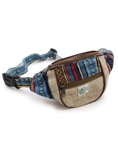 Sac banane en chanvre & coton – Motifs assortis