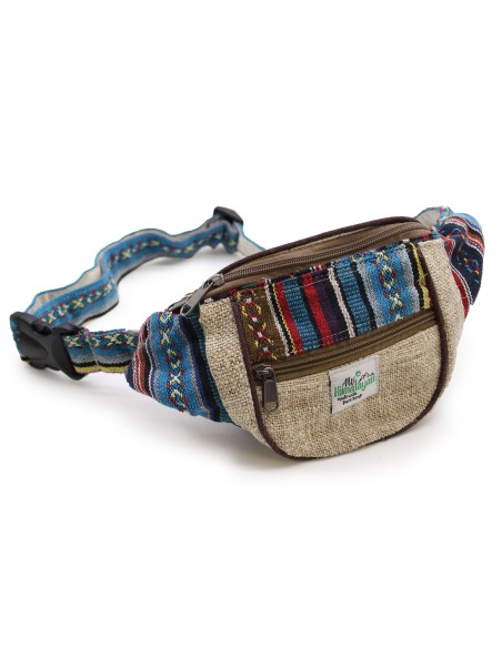 Sac banane en chanvre & coton – Motifs assortis