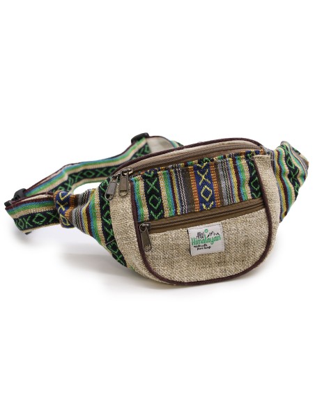 Sac banane en chanvre & coton – Motifs assortis