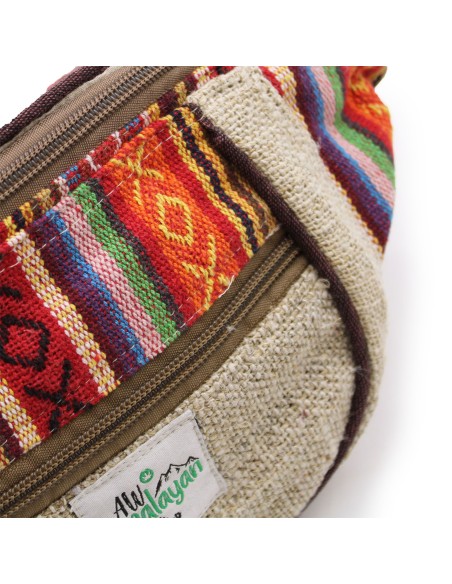 Sac banane en chanvre & coton – Motifs assortis