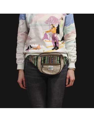 Sac banane en chanvre & coton – Motifs assortis