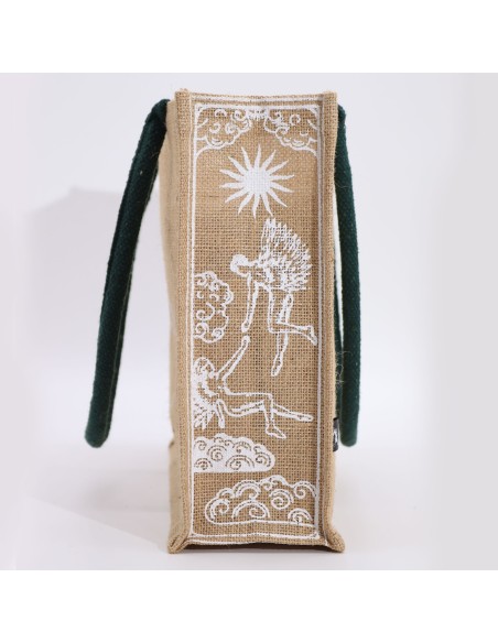 Grand sac en jute Hop Hare – «?Je suis aimée?»