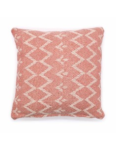 Housse de coussin unie rose – Zen tendre