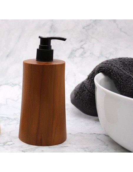 Distributeur de savon en bois de teck – Design épuré