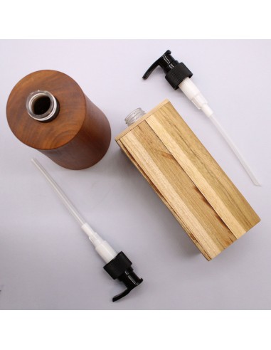 Distributeur de savon en bois de teck – Design épuré