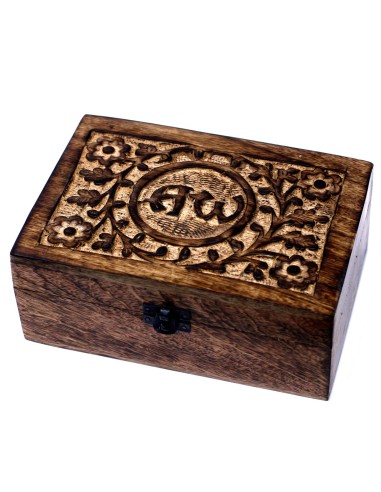 Boîte d’aromathérapie en bois de manguier
