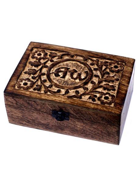 Boîte d’aromathérapie en bois de manguier