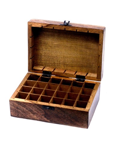 Boîte d’aromathérapie en bois de manguier