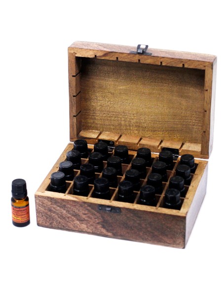 Boîte d’aromathérapie en bois de manguier