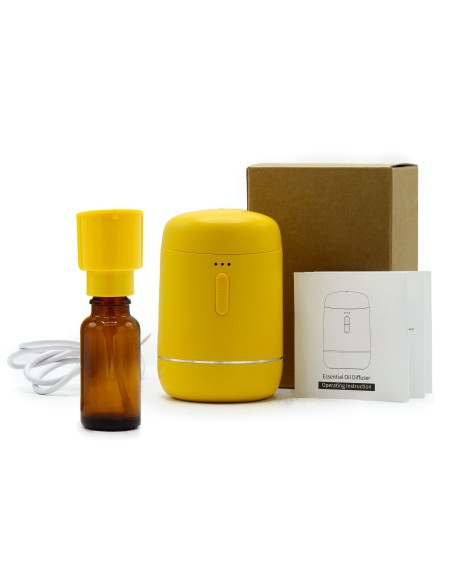 Nébuliseur d’huiles essentielles USB – Jaune zen