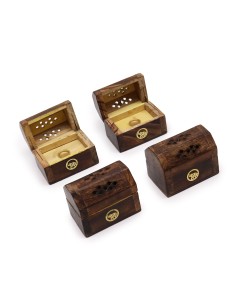 Boîte à cônes d’encens mini – Bois de manguier