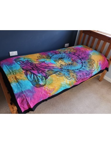 Couvre-lit simple coton - Buda Pacifique 140×210 cm