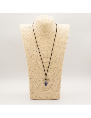 Collier pierre de sodalite – Champignon sacré