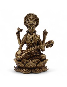 Divinités miniatures en laiton - Saraswati 49 mm (52 g)
