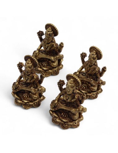 Divinités miniatures en laiton - Saraswati 49 mm (52 g)