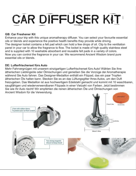 Kit diffuseur pour voiture – Libellule