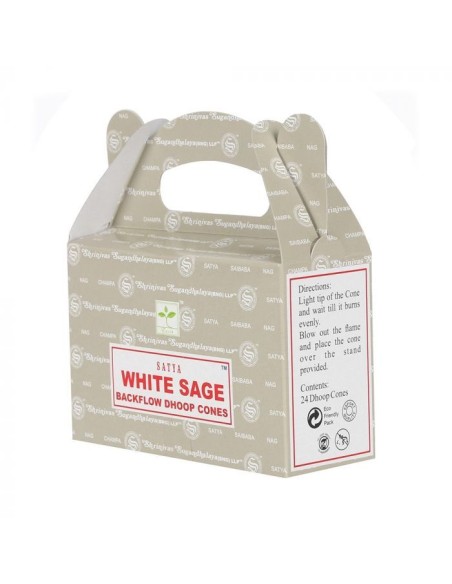 Cônes Dhoop backflow Satya - Sauge blanche (24 unités)