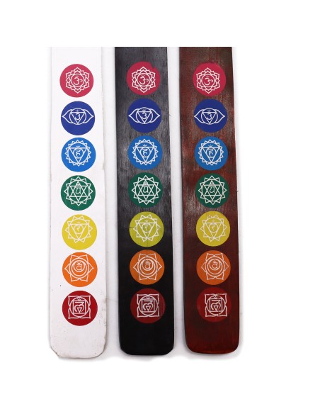 Support d’encens - 7 chakras couleurs assorties