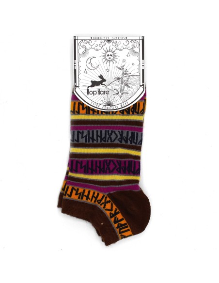 Chaussettes basses en bambou Hop Hare – Pierres runiques (S/M)