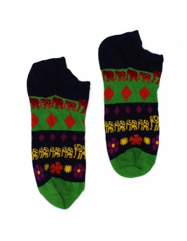 Chaussettes basses en bambou Hop Hare – Éléphant porte-chance (S/M)