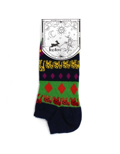 Chaussettes basses en bambou Hop Hare – Éléphant porte-chance (S/M)