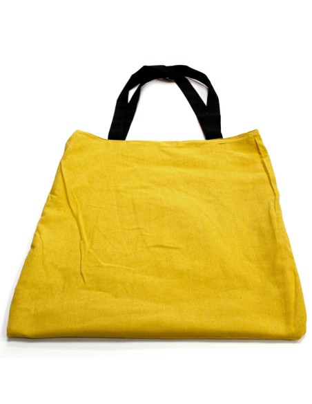 Sac cabas réversible en coton – Duo de motifs zen