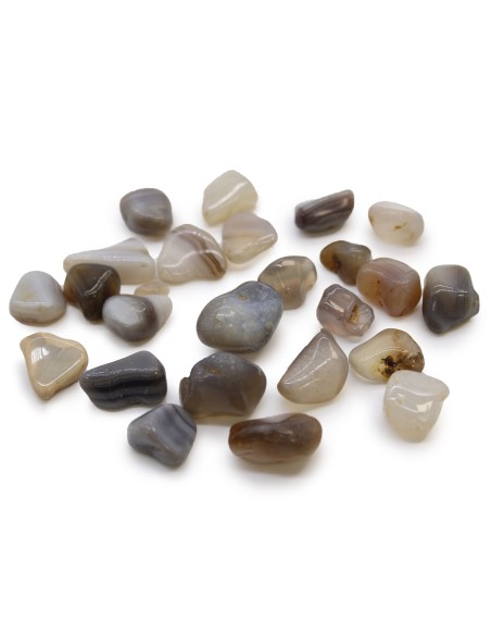 Petites pierres africaines – Agate grise du Botswana