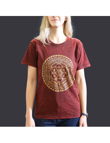 T?shirt Nomad Sari – Chakra grenat (taille S)