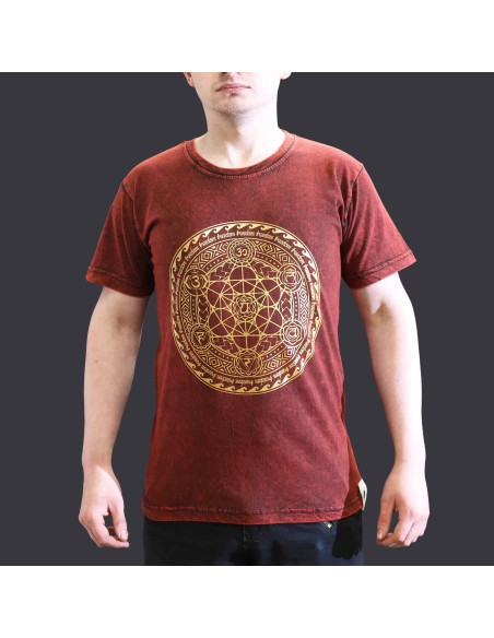 T?shirt Nomad Sari – Chakra grenat (taille S)