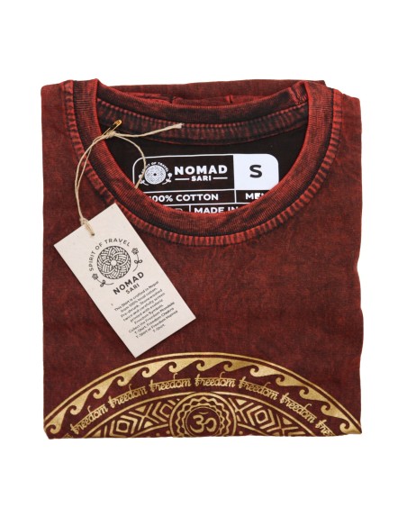 T?shirt Nomad Sari – Chakra grenat (taille S)