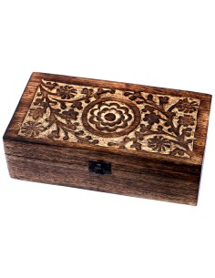 Boîte d’aromathérapie en bois – Floral