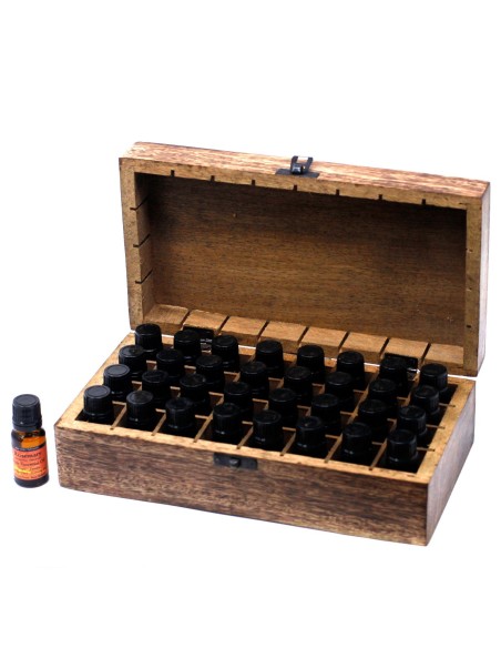 Boîte d’aromathérapie en bois – Floral