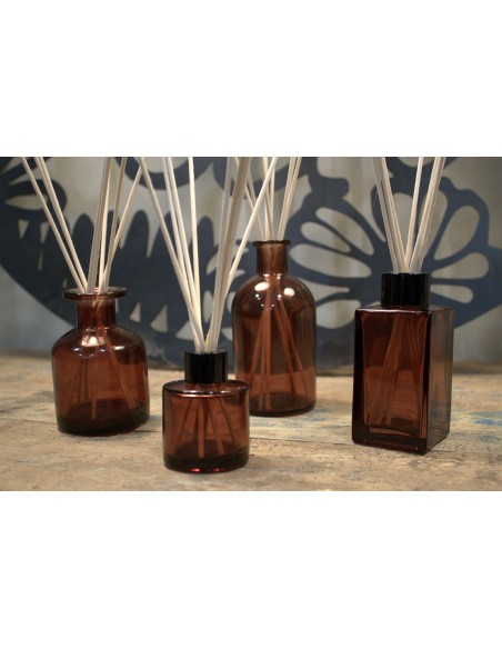 Flacon diffuseur à bâtonnets – Verre ambré 50ml