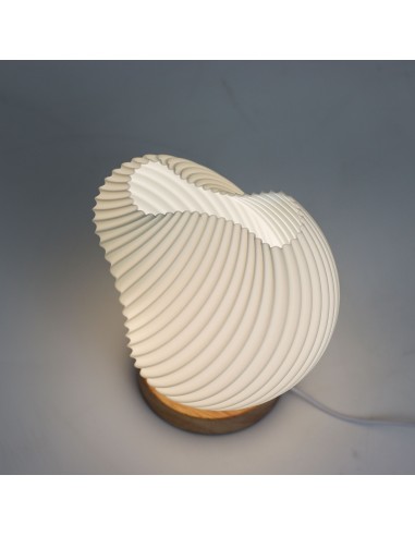 Lampe New Wave USB - 3 niveaux - Coquille torsadée 18×13×17 cm